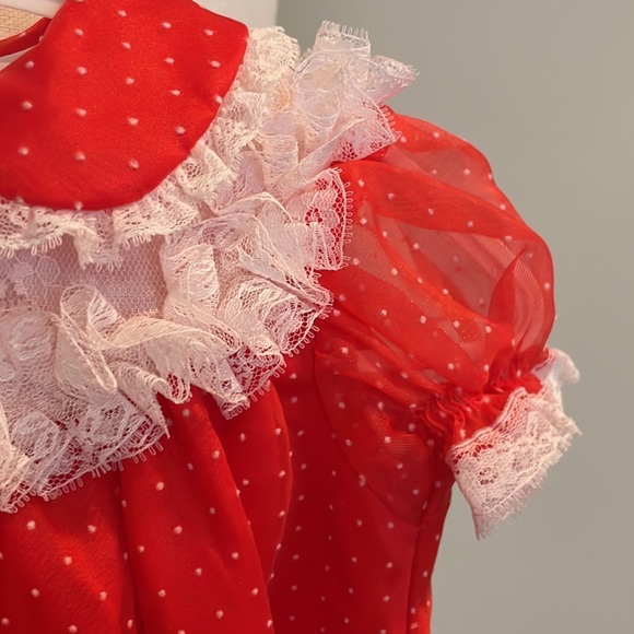 Vintage Red baby dress - Picture 4 of 12